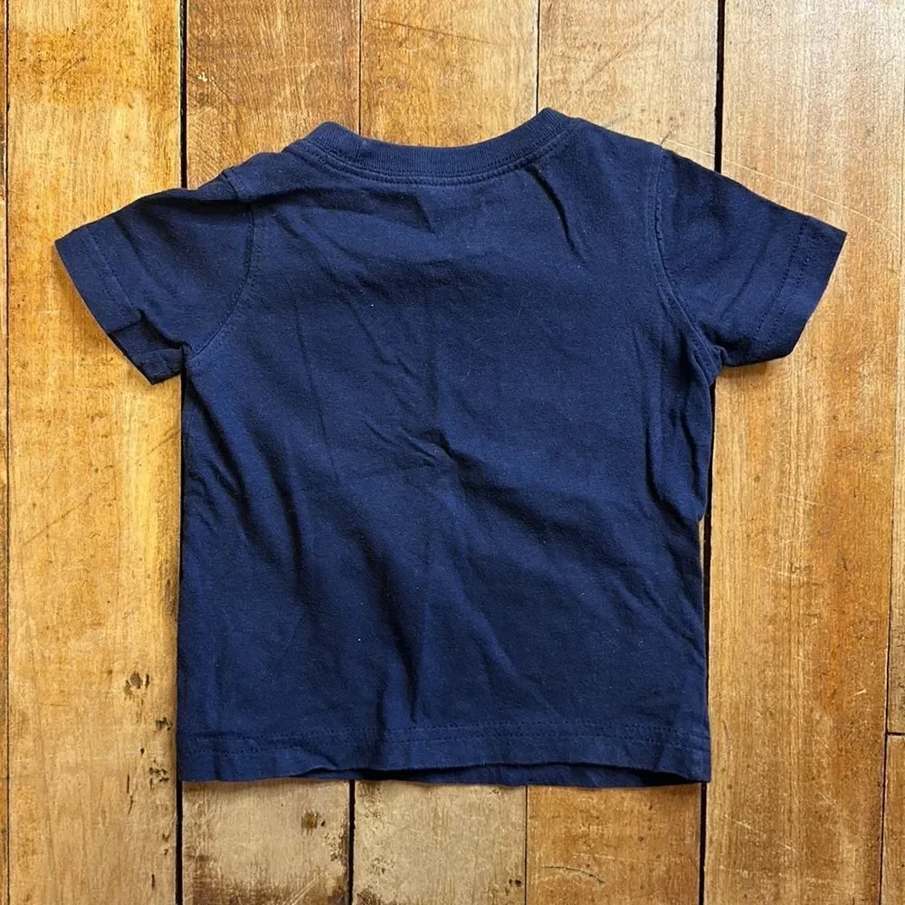 Carters short sleeve shirt 12 months cotton Blue whale Summer coastal nautical